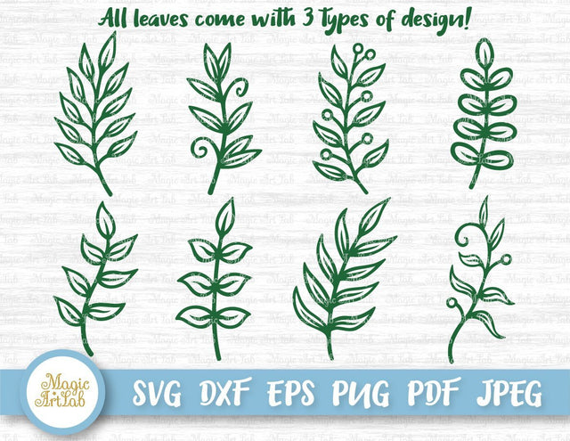 Paper leaves SVGs SVG MagicArtLab 