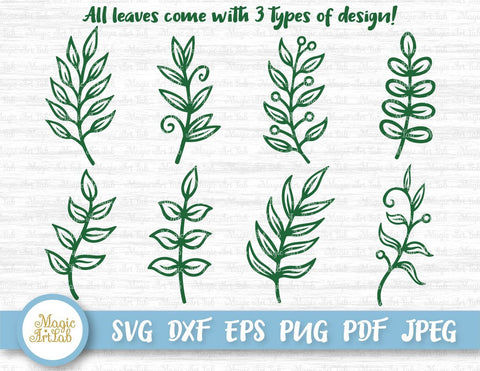 Paper leaves SVGs - So Fontsy