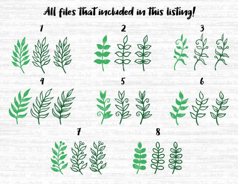 Paper leaves SVGs SVG MagicArtLab 