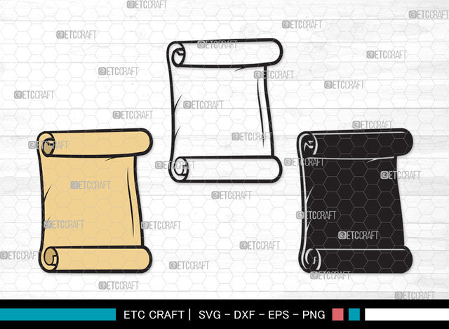 Paper Scroll Clipart SVG, Scroll Svg, Old Scroll Svg, Scroll Paper Svg, Papyrus Paper Svg, Ancient Scroll Letter Svg, Parchment Paper Svg | Paper Scroll Clipart SVG ETC Craft 