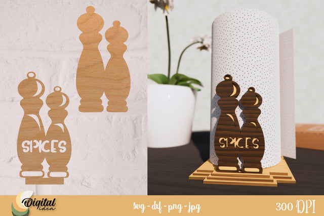 Paper Towel Roll Holders Laser Cut. Kitchen Design SVG. SVG Evgenyia Guschina 