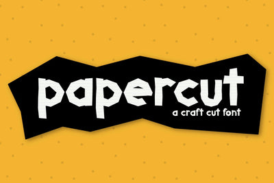 Papercut | A Craft Cut Font SVG Kitaleigh 