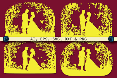 Papercut Anniversary Card SVG Bundle SVG MD JOYNAL ABDIN 