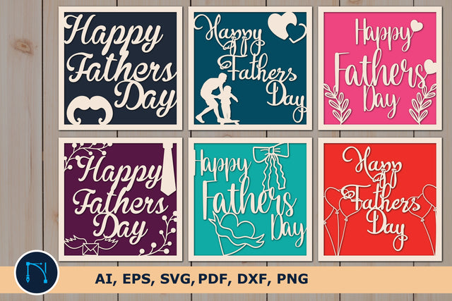 papercut Happy fathers day card SVG Bundle SVG MD JOYNAL ABDIN 