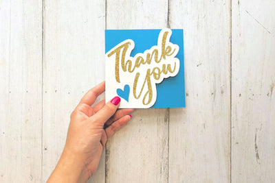 Papercut Thank You Card SVG SVG Risa Rocks It 
