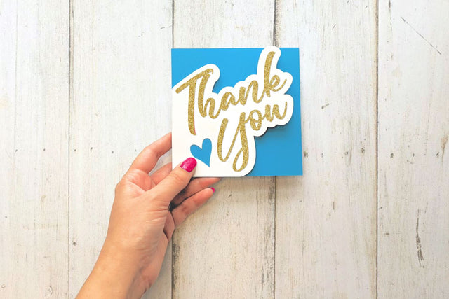 Papercut Thank You Card SVG SVG Risa Rocks It 
