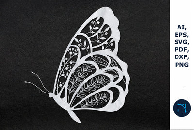 paper/laser cut butterfly Flowers SVG SVG MD JOYNAL ABDIN 