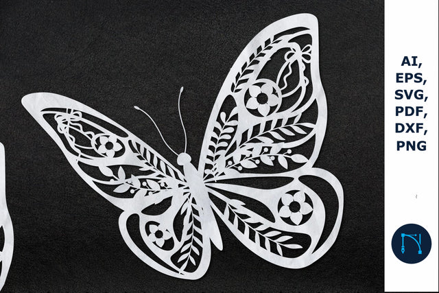 paper/laser cut butterfly Flowers SVG SVG MD JOYNAL ABDIN 