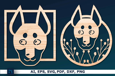 Paper/Laser-cut Dog Decor SVG bundle SVG MD JOYNAL ABDIN 