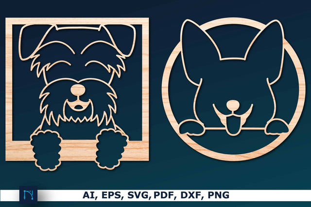 Paper/Laser-cut Dog Decor SVG bundle SVG MD JOYNAL ABDIN 