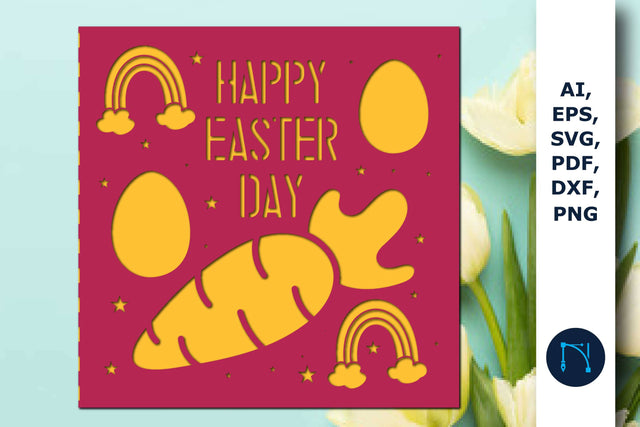 Paper/Laser cut Easter day Gift card SVG SVG MD JOYNAL ABDIN 