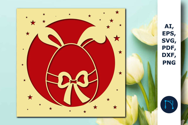 Paper/Laser cut Easter day Gift card SVG SVG MD JOYNAL ABDIN 