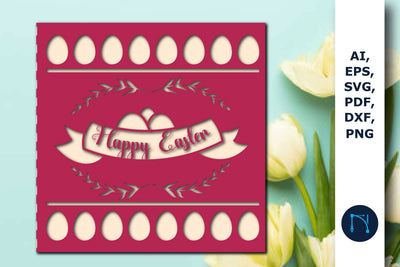 Paper/Laser cut Easter day Gift card SVG SVG MD JOYNAL ABDIN 