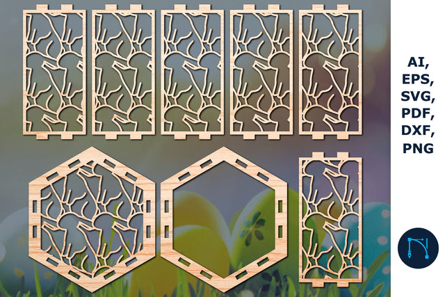 paper/laser cut Easter day lantern SVG SVG MD JOYNAL ABDIN 