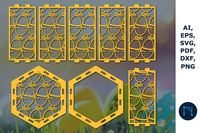 paper/laser cut Easter day lantern SVG SVG MD JOYNAL ABDIN 