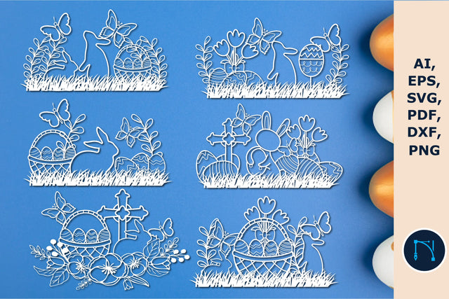 paper/laser cut easter decor SVG bundle SVG MD JOYNAL ABDIN 