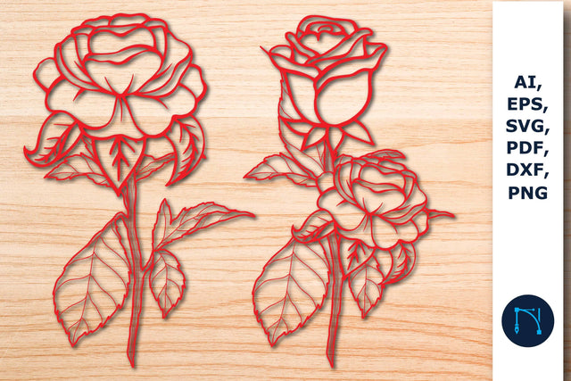 paper/laser cut rose flower's SVG Bundle SVG MD JOYNAL ABDIN 