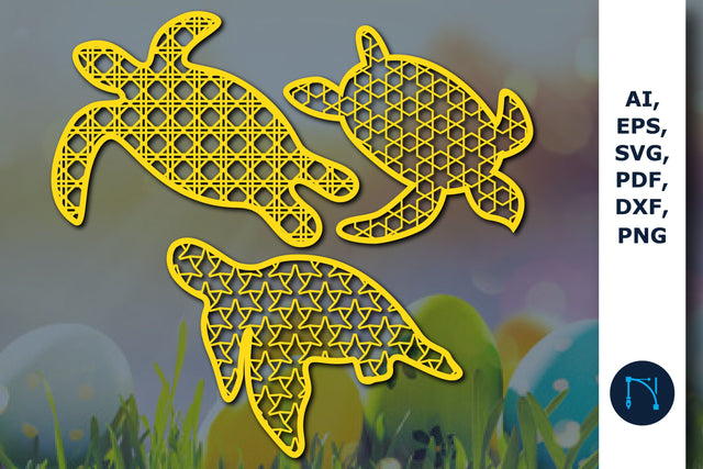 paper/laser cut Sea tortoise SVG Bundle SVG MD JOYNAL ABDIN 