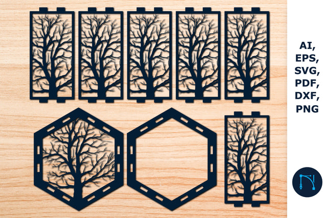 paper/laser cut Tree of Life lantern SVG SVG MD JOYNAL ABDIN 