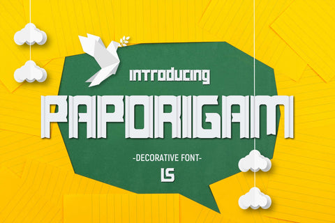 Paporigam Font letterstockstd 