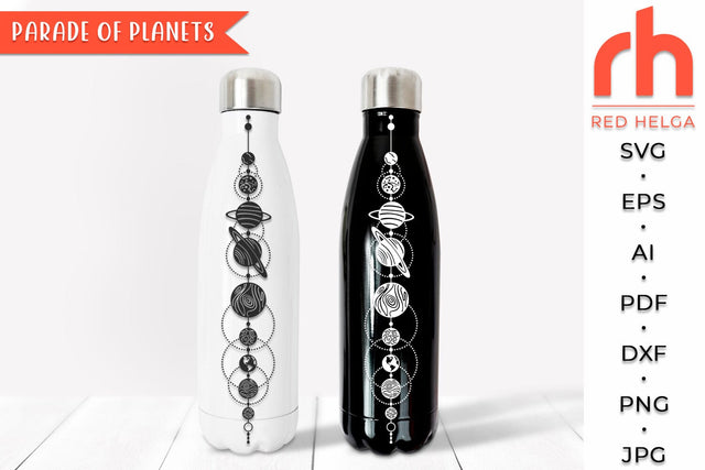Parade of Planets SVG, Solar System DXF, Outer Space Cut Fil SVG RedHelgaArt 