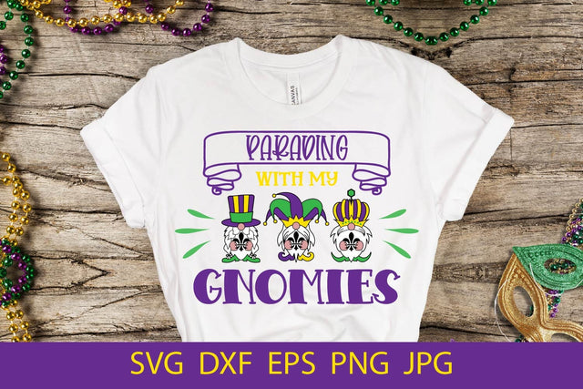 Parading With My Gnomies SVG, Mardi Gras SVG Free For Commercial Use SVG Sintegra 
