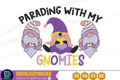 Parading with my gnomies SVG SVG DESIGNISTIC 
