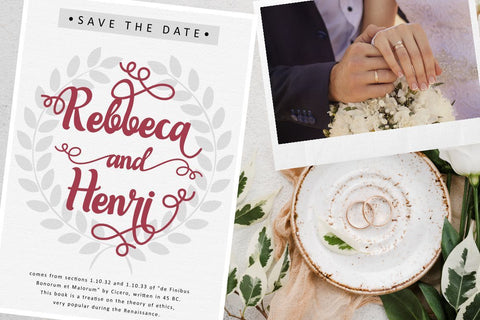 Paradise June - Beautiful Swirl Script Font Font PutraCetol Studio 