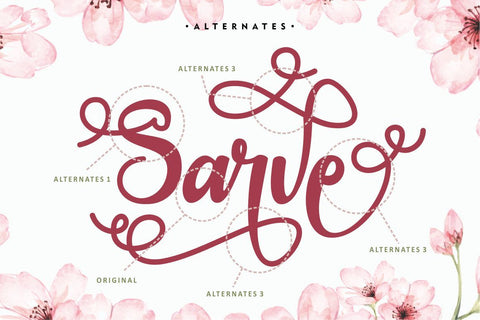 Paradise June - Beautiful Swirl Script Font Font PutraCetol Studio 