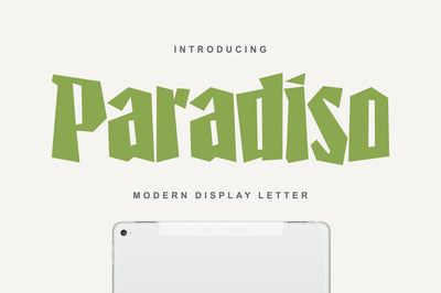 Paradiso Font BonjourType 