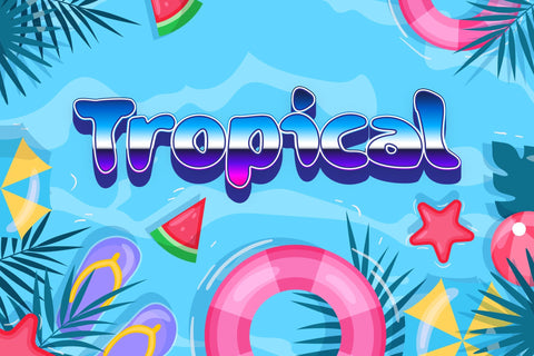 Paradiso Tropical Summer Font Font ampersand 