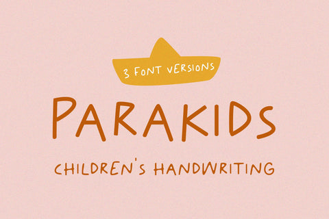 Parakids - A Fun and Friendly Handwritten Font Font Balevgraph Studio 