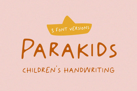 Parakids - A Fun and Friendly Handwritten Font Font Balevgraph Studio 