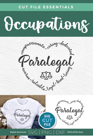 Paralegal svg, para legal svg - legal assistant for a lawyer SVG SVG Cut File 