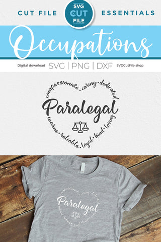 Paralegal svg, para legal svg - legal assistant for a lawyer SVG SVG Cut File 