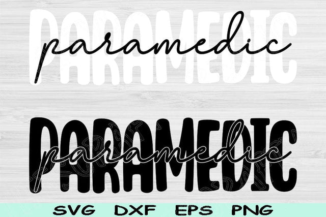 Paramedic Svg Dxf Png Eps Cut Files, EMT Svg, First Responder Svg Files For Cricut, EMS Svg Digital Designs, Medic Sublimation Download SVG TiffsCraftyCreations 
