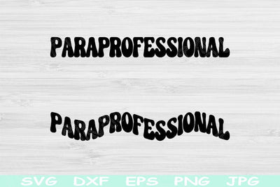 Paraprofessional Svg Dxf Png Eps Cut Files, Para Svg, Teacher Aide Svg Files For Cricut, Teachers Assistant Svg Silhouette Digital Designs SVG TiffsCraftyCreations 