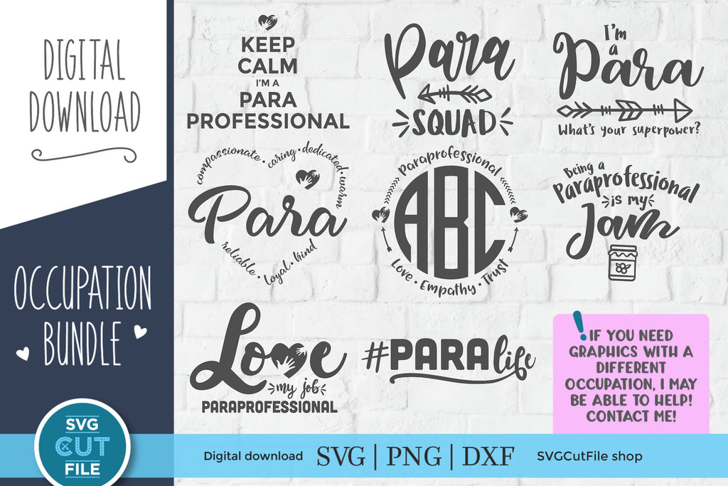 Paraprofessional svg, para svg, paraprofessional bundle svg, para ...