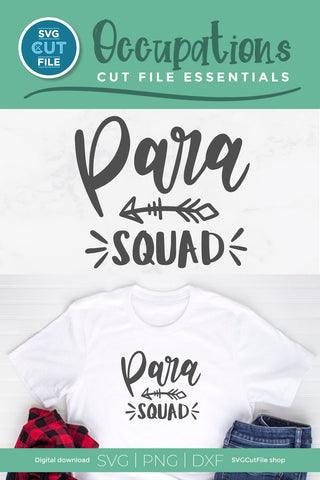 Paraprofessional svg, para svg, paraprofessional squad svg, teachers aid SVG SVG Cut File 