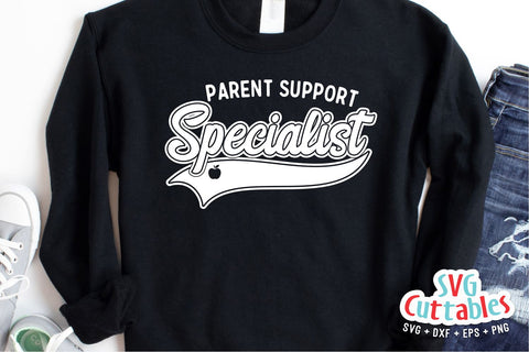 Parent Support Specialist svg - Cut File - School Swoosh - svg - dxf - eps - png - Cut File - Silhouette - Cricut - Digital Download SVG Svg Cuttables 