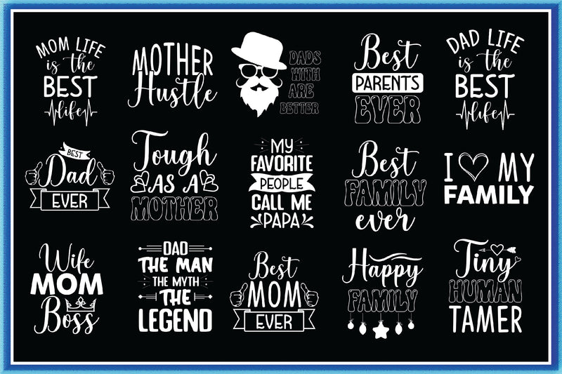 Parents Day SVG Bundle 20 Designs SVG Creativeart88 
