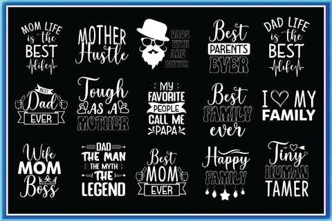 Parents Day SVG Bundle 20 Designs SVG Creativeart88 