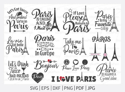 Paris svg, Paris is Calling, Capital of France svg, Paris svg files. Paris PNG files SVG Dinvect 