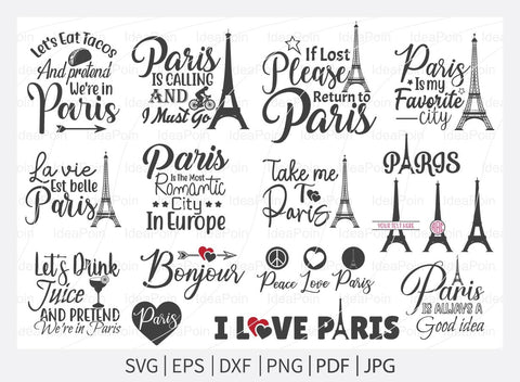 Paris svg, Paris is Calling, Capital of France svg, Paris svg files. Paris PNG files SVG Dinvect 