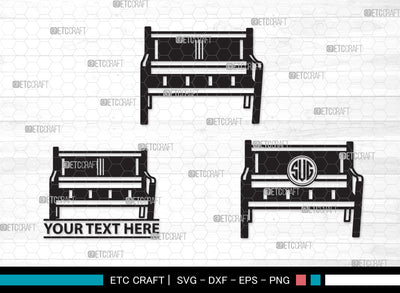 Park Bench Clipart SVG, Bench Svg, Wooden Bench Svg, Garden Bench Svg, Outdoor Bench Svg, Public Bench Svg, Park Bench Clipart SVG ETC Craft 