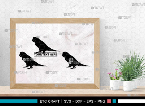 Parrot Bird Monogram, Parrot Bird Silhouette, Parrot Bird SVG, Parrot Bird Svg, Parrot Svg, Bird Svg, Pet Bird Svg, SB00299 SVG ETC Craft 
