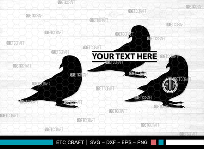 Parrot Bird Monogram, Parrot Bird Silhouette, Parrot Bird SVG, Parrot Bird Svg, Parrot Svg, Bird Svg, Pet Bird Svg, SB00299 SVG ETC Craft 