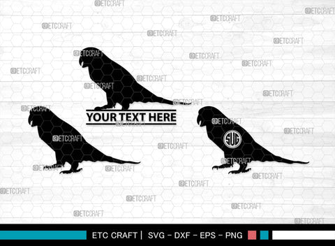Parrot Bird Monogram, Parrot Bird Silhouette, Parrot Bird SVG, Parrot Bird Svg, Parrot Svg, Bird Svg, Pet Bird Svg, SB00299 SVG ETC Craft 