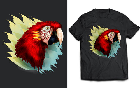 Parrot Bird T-Shirt Design SVG naemmiah021 