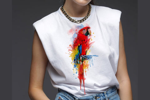 Parrot Macaw Watercolor Sublimation Clipart PNG JPG Sublimation nikola 